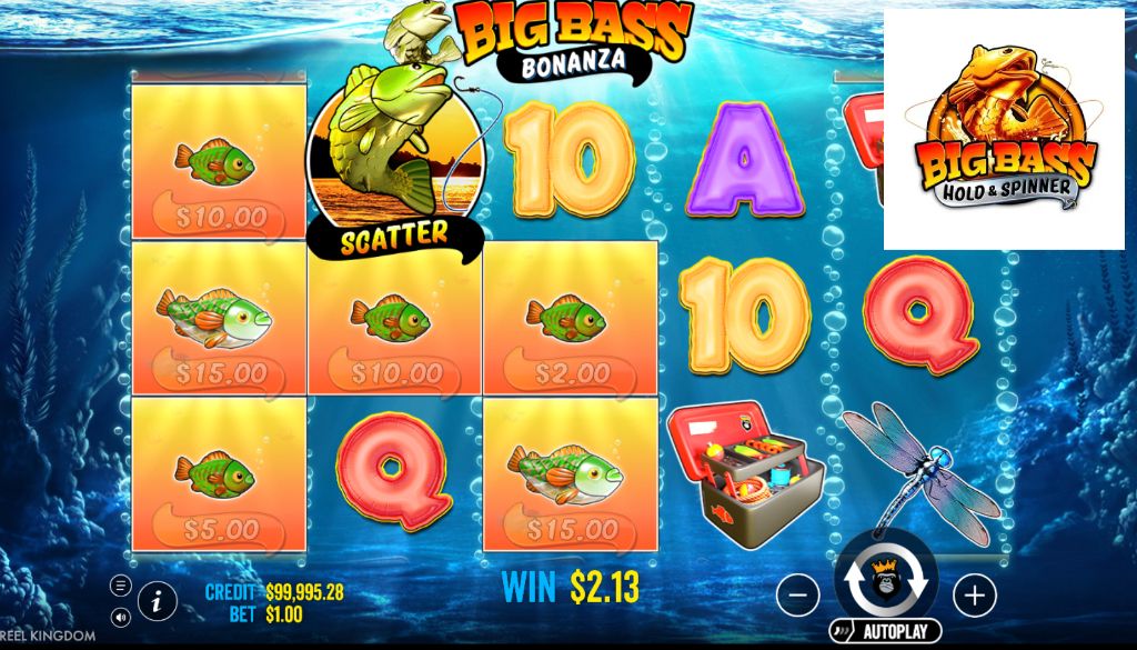 Fishing game showing several money fish symbols with rupee-style values